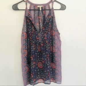 Joie Silk Shara Tassel Top- rare color!